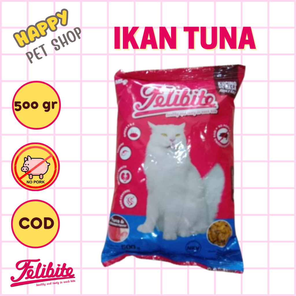 Artavela45 [Etalase ] Felibite Freshpack 500Gr Makanan Kucing Tuna O Toro, Donat Tuna, Ikan Tuna,