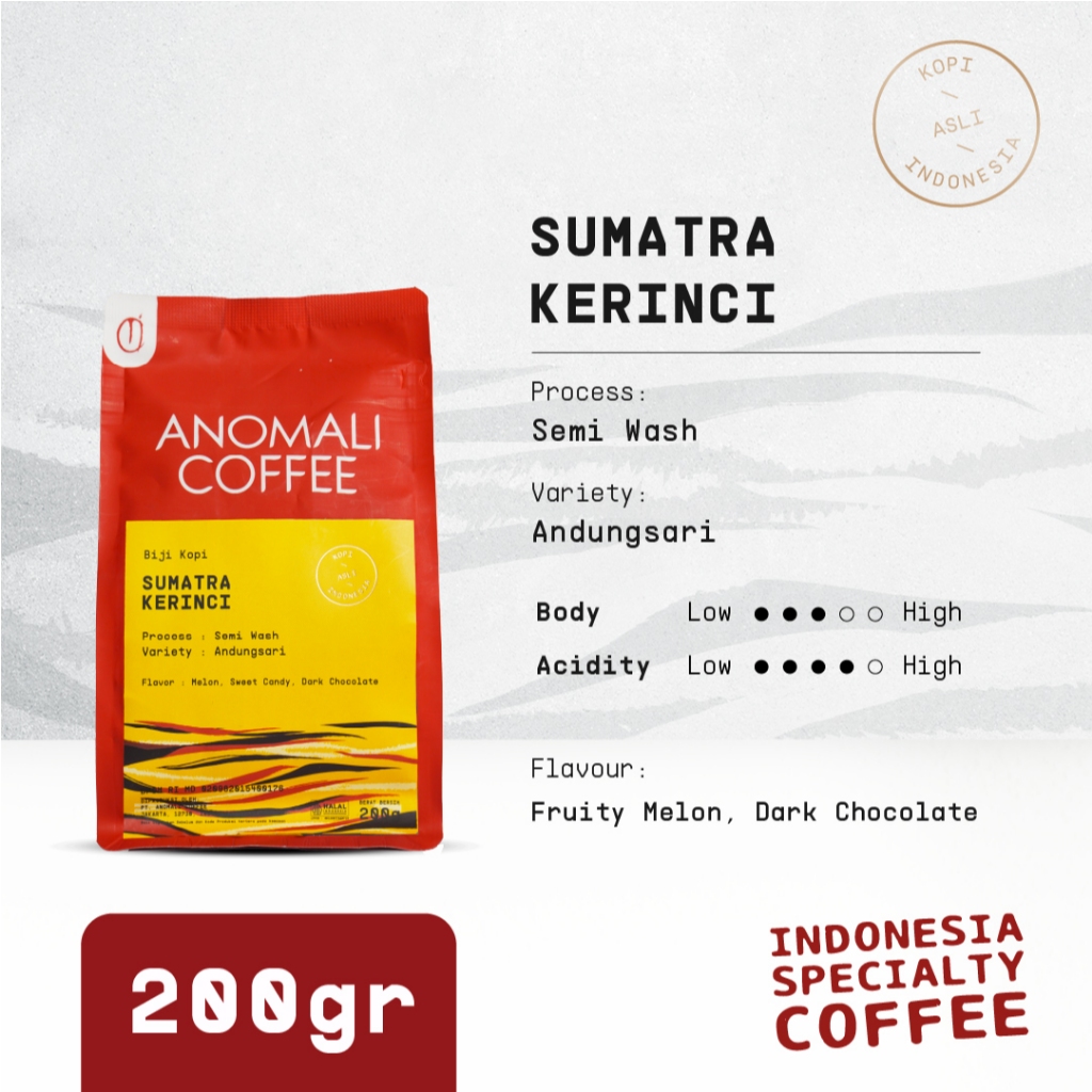 

Anomali Coffee Biji Kopi Sumatra Kerinci 200 gram