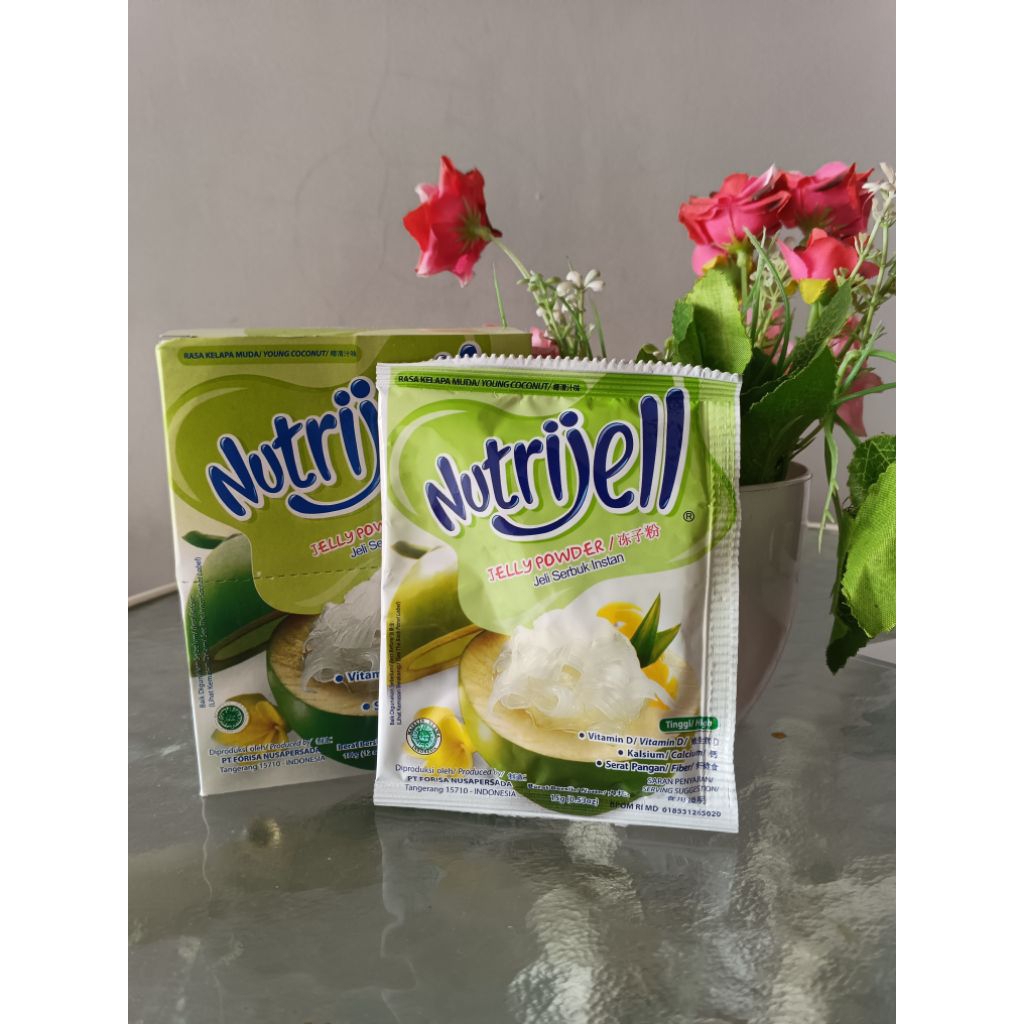 

Nutrijell Kelapa jelly reguler satuan 1sachet 15gram