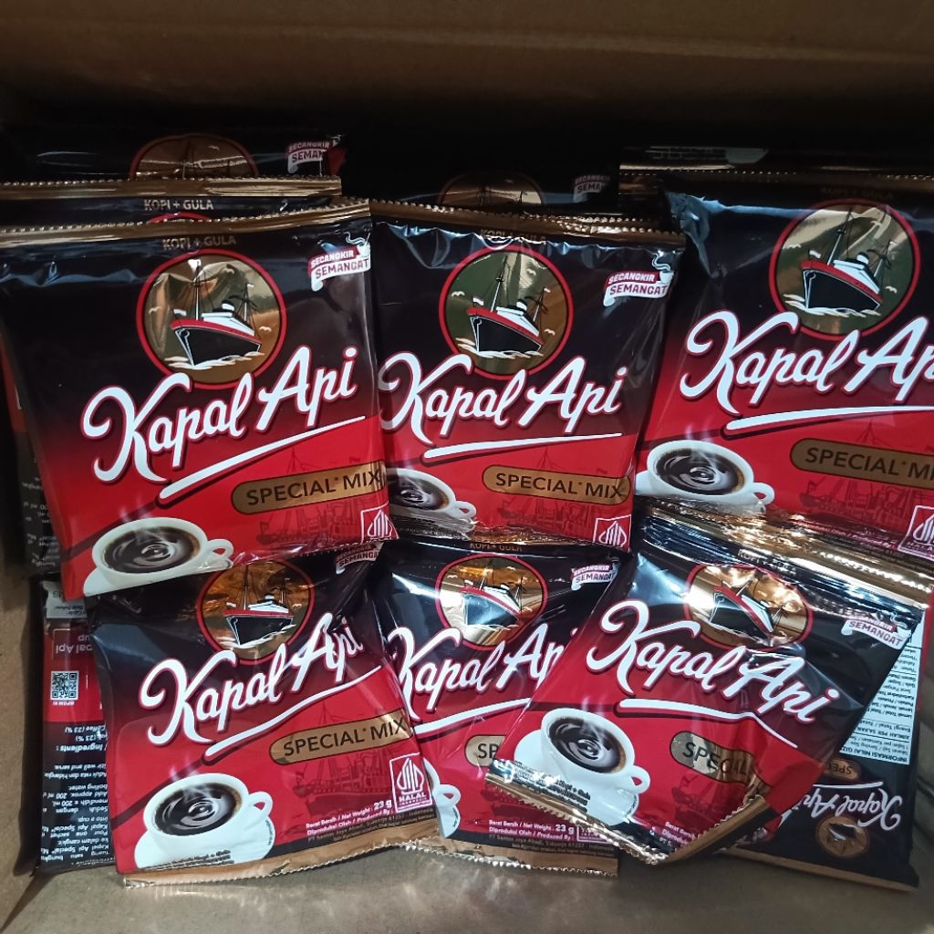 

( Isi 12 Renceng) Dus / Karton Kapal Api Mix Kopi+Gula Sachet 23gr