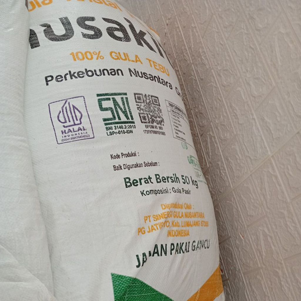 

Gula los nusakita 50kg kering tidak basah
