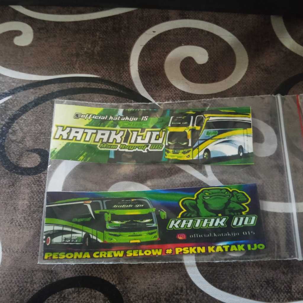 

stiker bus afa "katak ijo