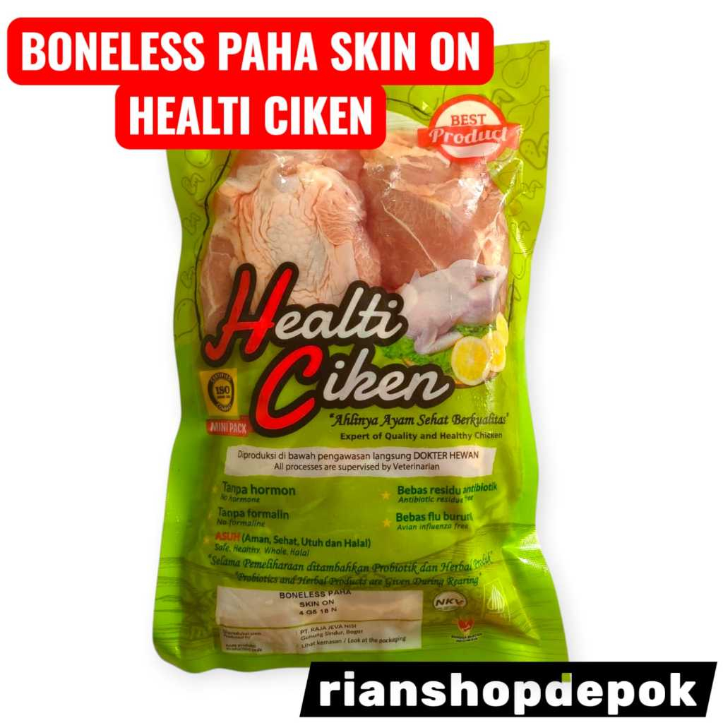 

BONELESS PAHA SKIN ON SKINLESS AYAM PROBIOTIK HEALTI CIKEN MINI PACK MAKANAN BEKU MAKANAN SEHAT HALA
