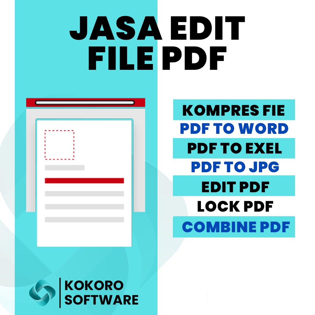 JASA EDIT PDF | LOCK PDF | PDF TO JPG | PDF TO EXEL | DLL
