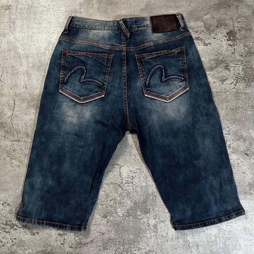 celana pendek EVISU Jeans denim ( used)