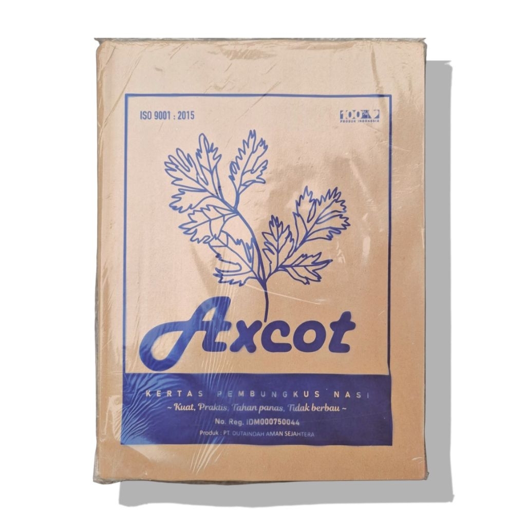 Kertas Bungkus Nasi Coklat Warteg Uduk / Kertas Nasi isi 100 lembar
