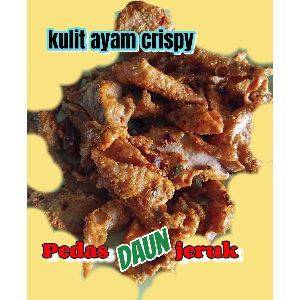 

cemilan kulit ayam crispy pedas 1 kg