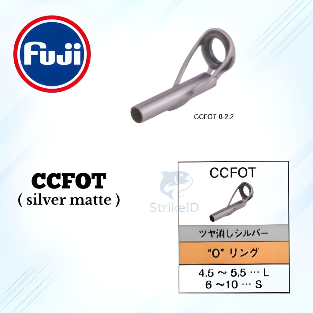 Ring Top Fuji tipe CCFOT ( Silver Matte ) – Top Guide Ring Pancing Original