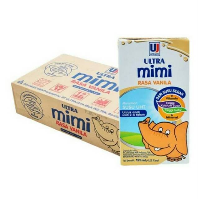 

Ultra Mimi Vanilla 1 Dus 125 mL isi 40 / Susu Anak