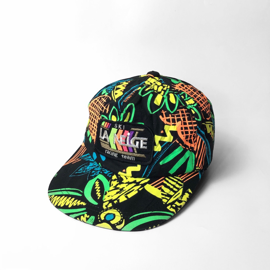 La Neige Ski Racing Team Vintage 1980s Cap AOP Multicolor