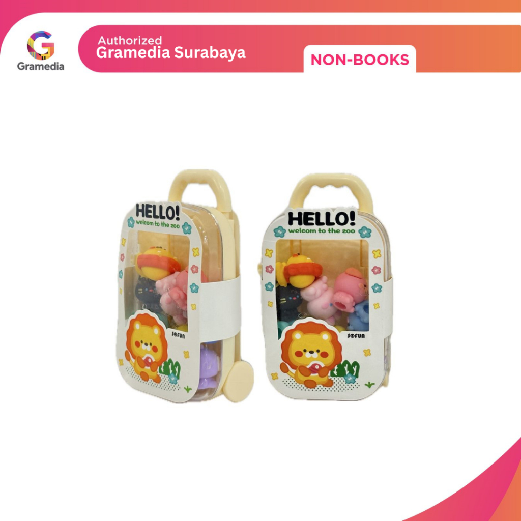 

Gramedia Surabaya - Kako 3D Eraser Sharing Pack Hello Zoo ZF3931/12