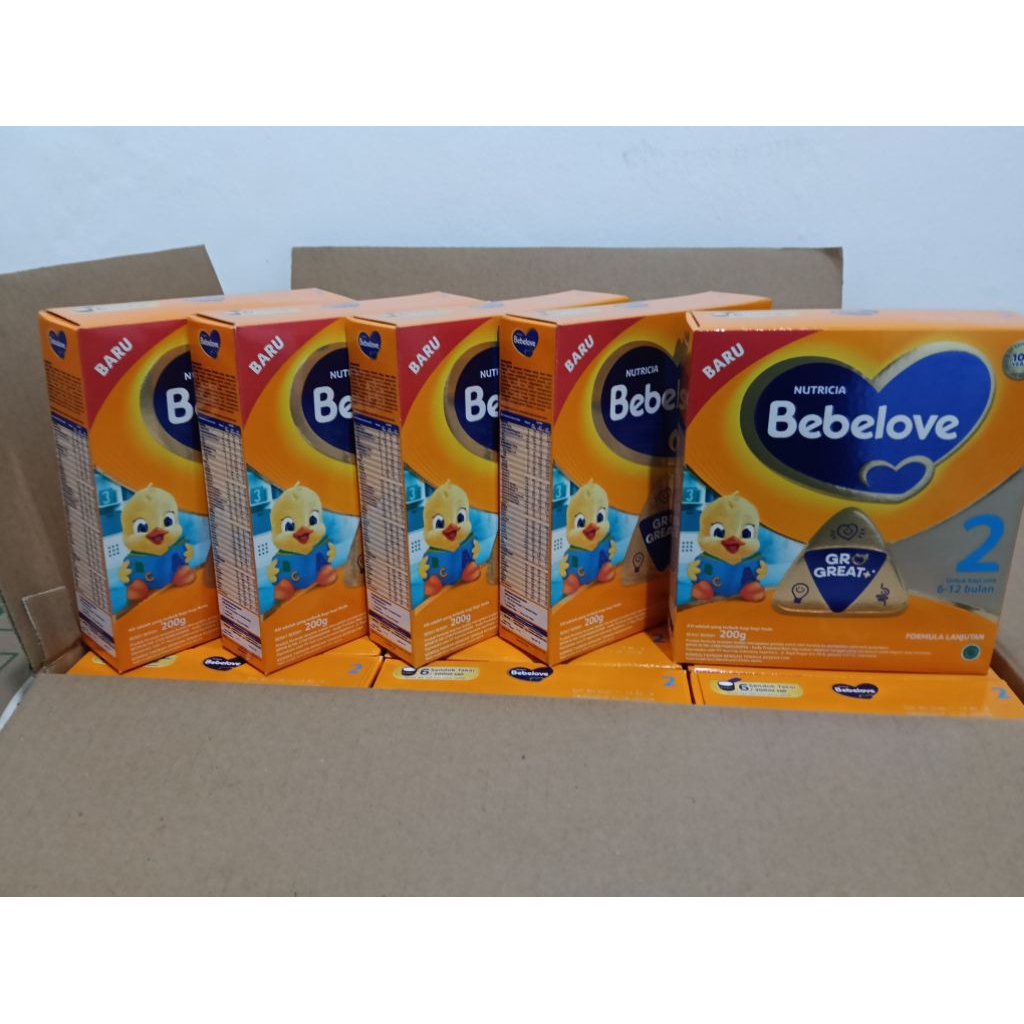 

susu bebelove 2 usia 6-12 bulan 200 gr 5 PCS exp 26