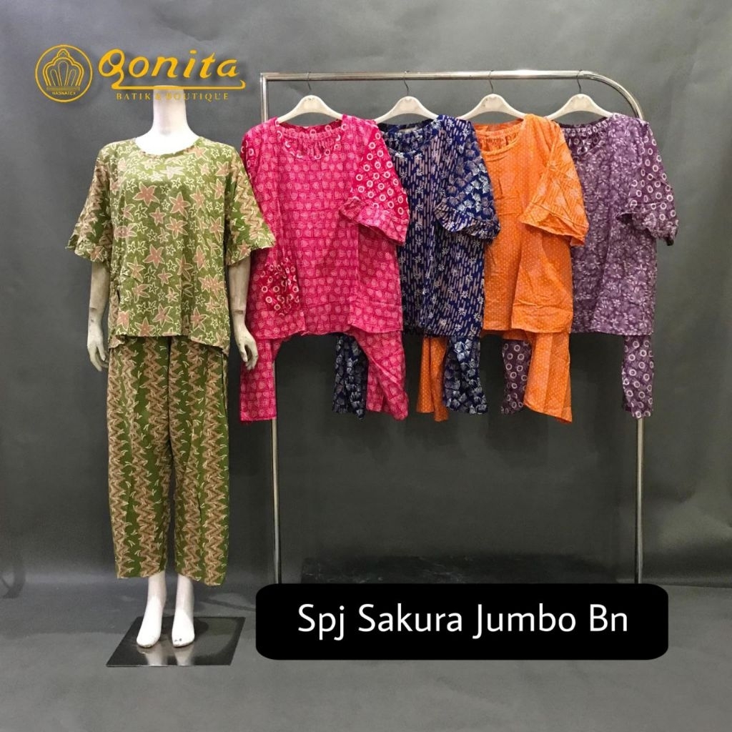 {Ld 122 Cm} Spj Sakura Jumbo Bn by Qonita Batik Pekalongan
