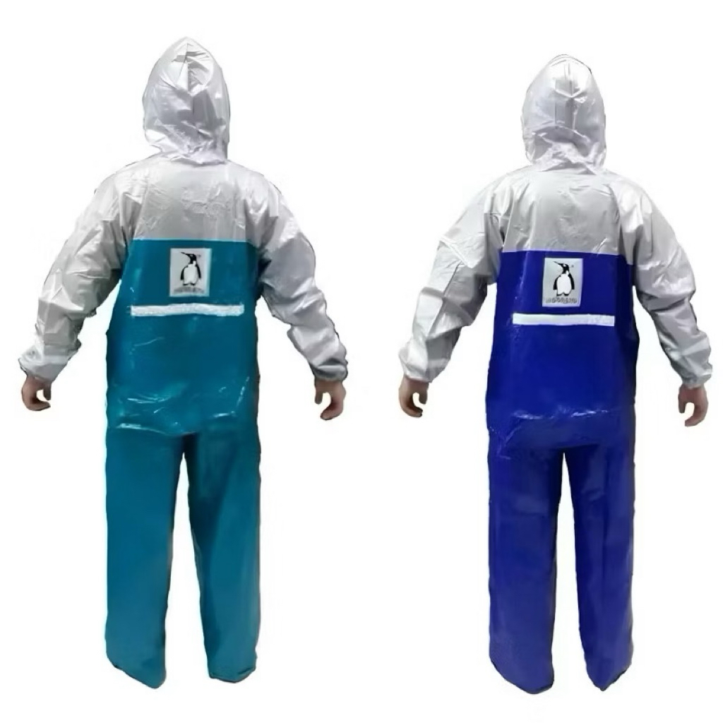 Mantel Jas Hujan Jaket Dan Celana Penguins Pinguin 369 PVC 100% ORIGINAL