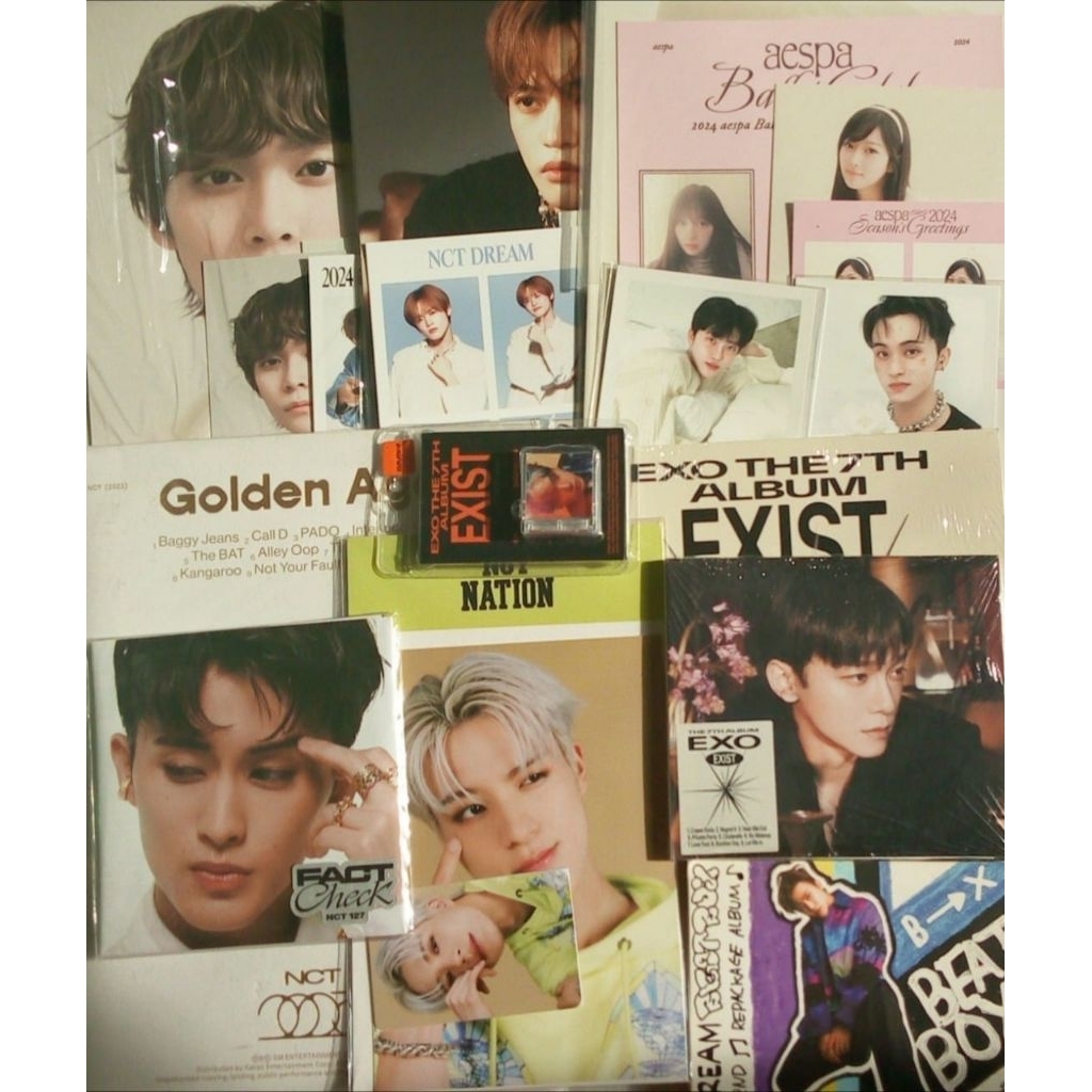 Album Sealed & Unsealed Exo Exist (Baekhyun , Chen) NCT Golden Age (Jeno) & Fact check (Mark), Aespa