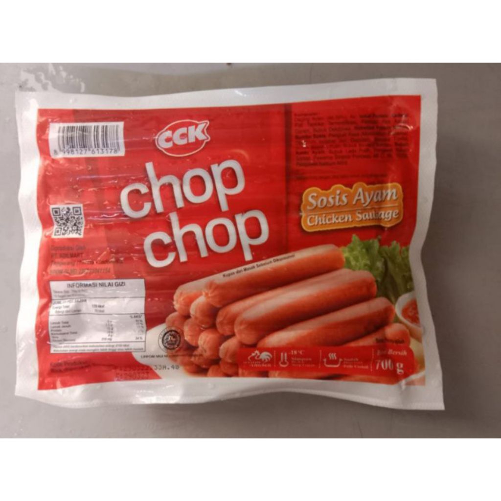 

Chop Chop Sosis Ayam Long 700gr isi 20 pcs (Frozen Food)