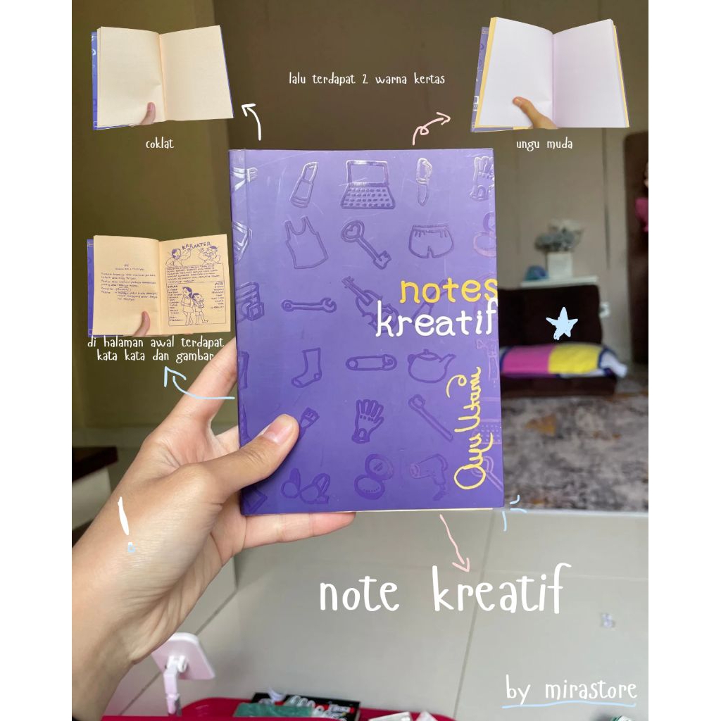

note kreatif | buku tulis 3 in 1 yang di lengkapi kata kata di halaman depan | buku tulis motivasi | buku tulis aesthetic