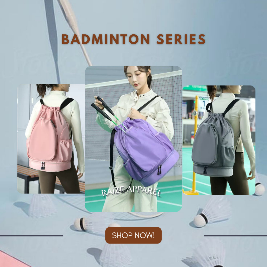 Promo Terbaru Big Promo Tas Badminton Wanita/Tas Ransel Badminton/Tas Raket Badminton/Tas Ransel