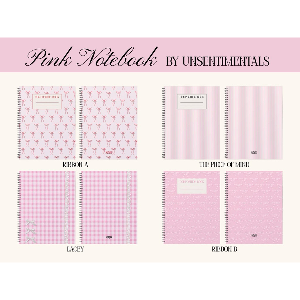 

unsentimentals — Pink Notebook Collection