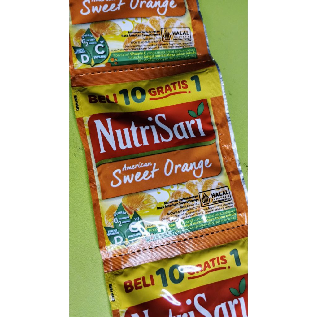 

Nutrisari American Sweet Orange 1 renceng 10×14g
