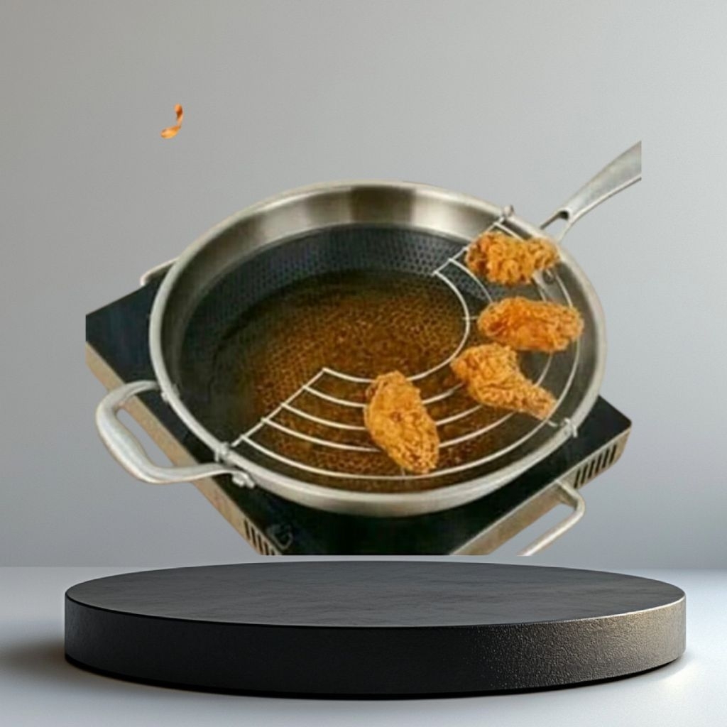 peniris minyak goreng segi3/tirisan gorengan