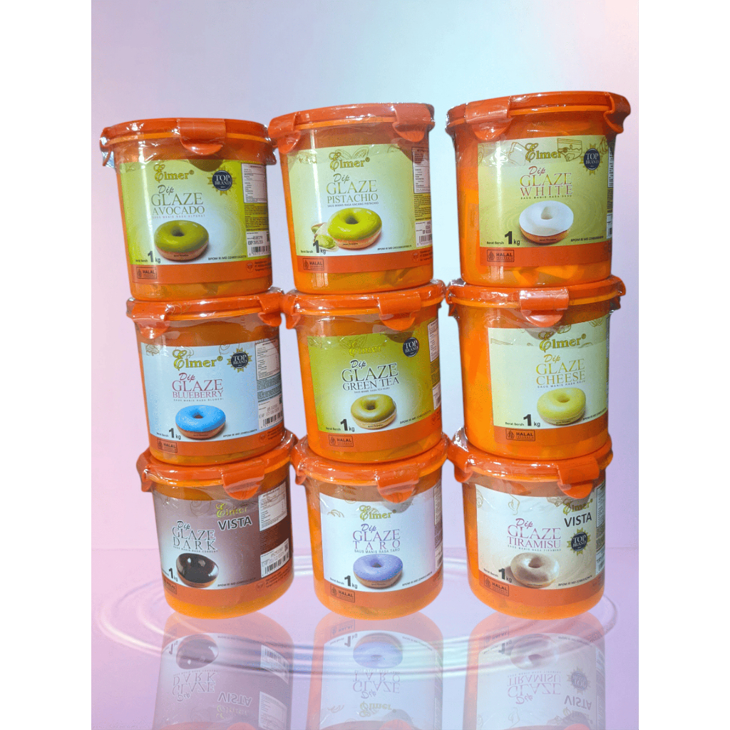 

Elmer dip Glaze 1kg / Coklat Topping Aneka Rasa