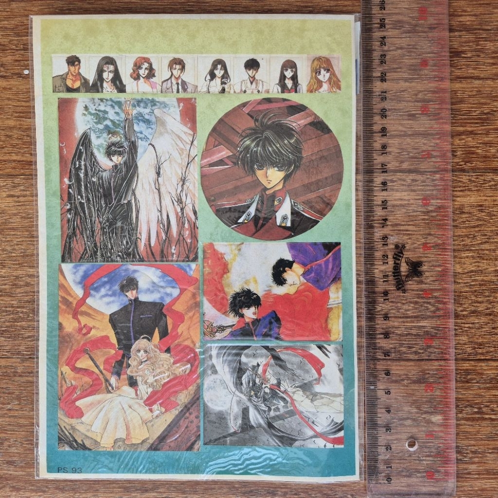 Stiker anime manga X by Clamp vintage koleksi pribadi
