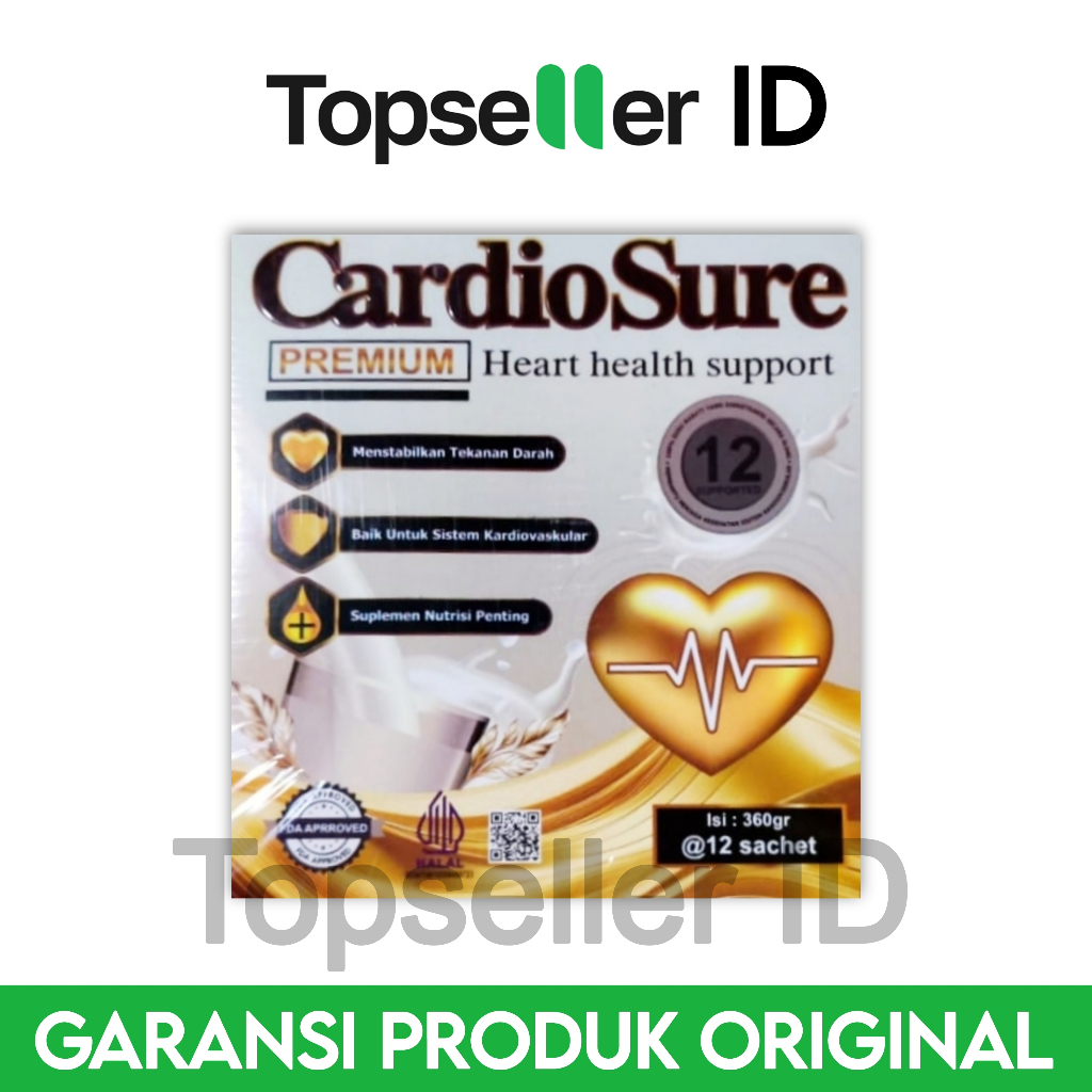 

Cardiosure Original Asli Susu Obat Hipertensi Darah Tinggi Jantung Koroner Stroke Kolestrol & Asam Urat