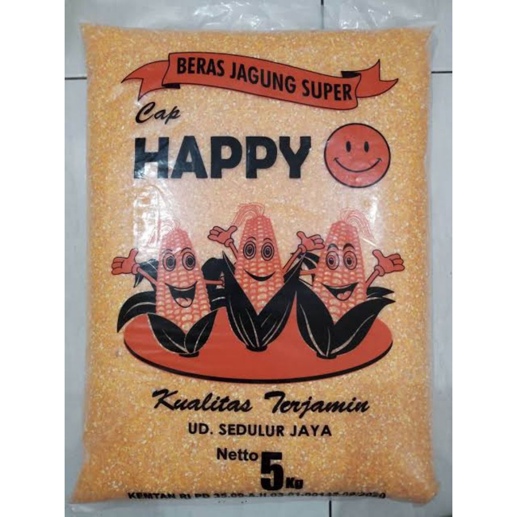 

Beras Jagung Cap Happy 5kg