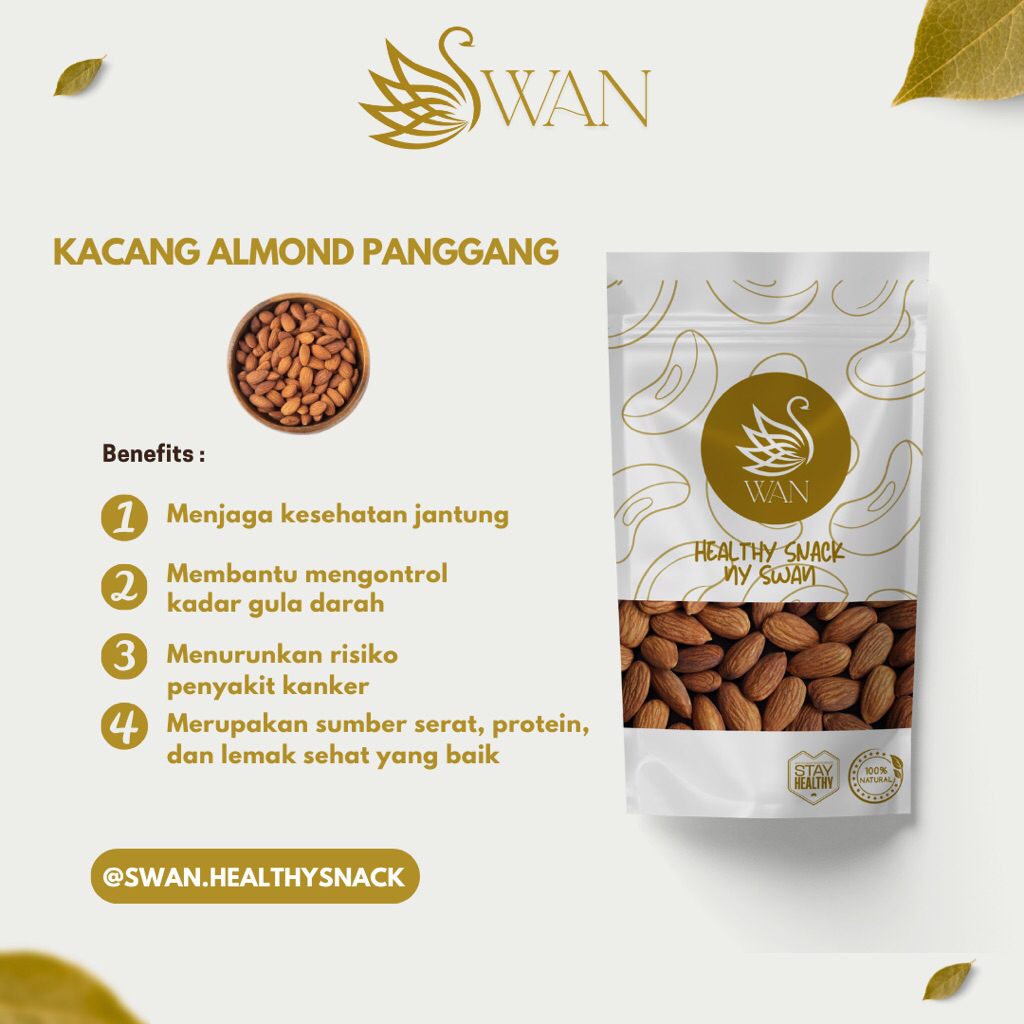 

SWAN - Kacang Almond Panggang / Almond Roasted