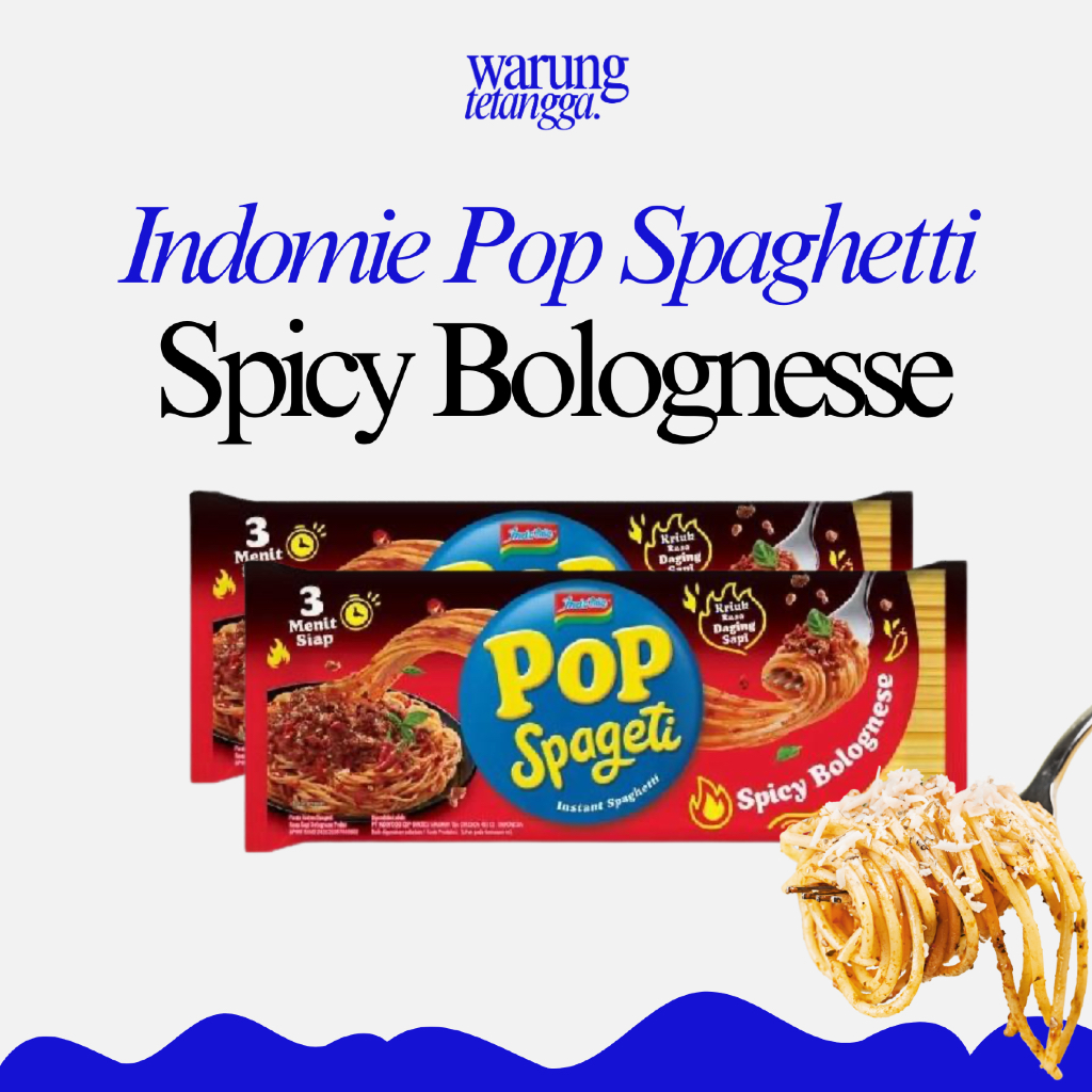 

INDOMIE POP SPAGHETTI SPICY BOLOGNESSE & CARBONARA
