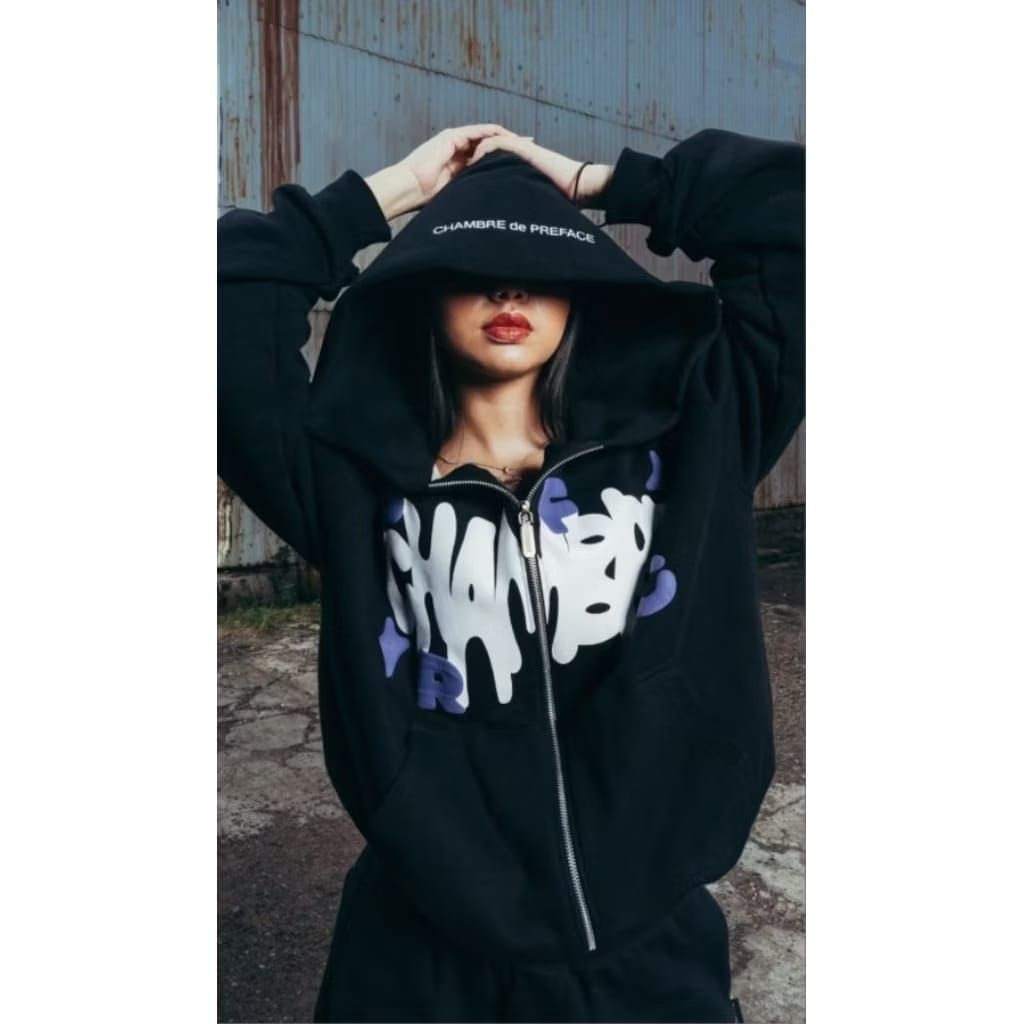 HOODIE ZIPPER BOXY CHAMBRE DE PREFACE | COLLABORATION CHAMBRE DE LAVAIN & PREFACE WEARHOUSE