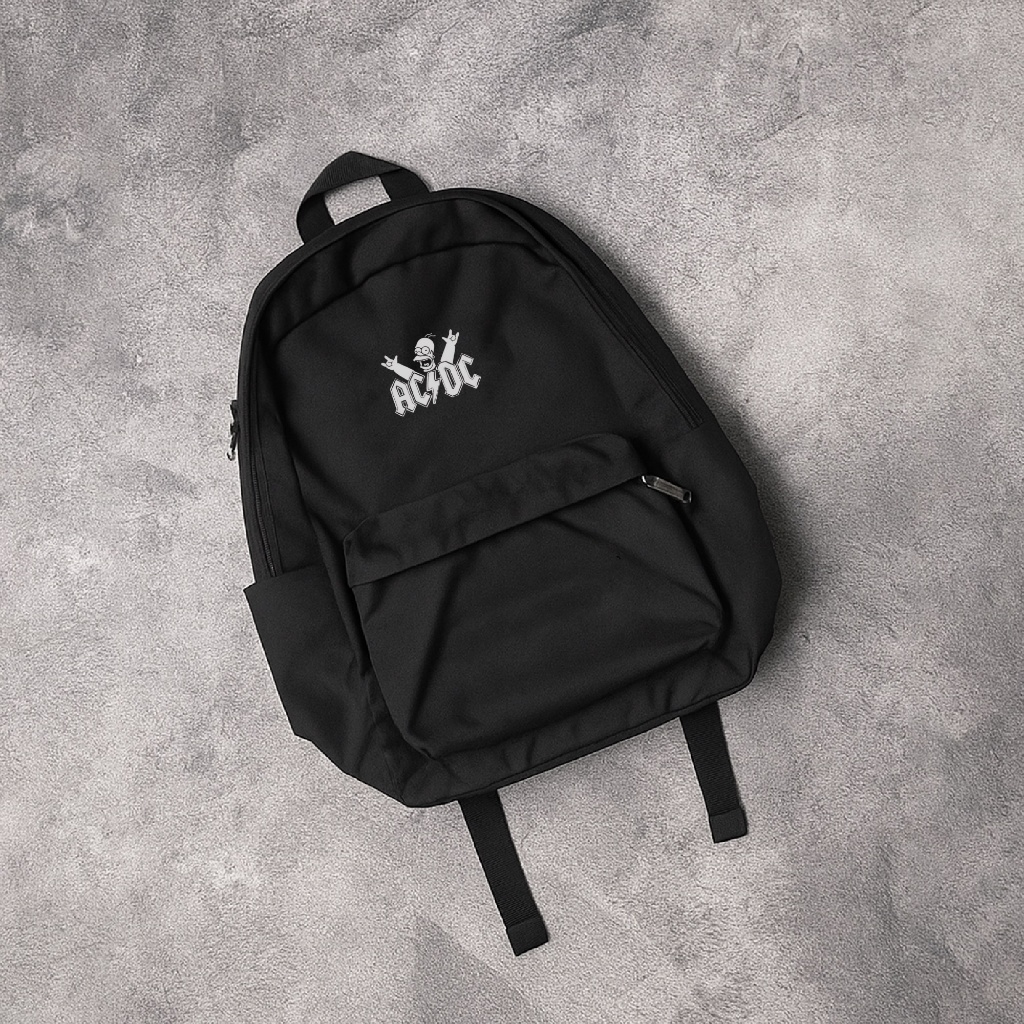 Tas Ransel Sekolah Pria Distro Motif Metal Kece Tas Cowok Keren Metal