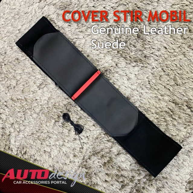 Sarung Stir Mobil Cover Setir Bahan Kulit Asli dan Suede DIY Jahit