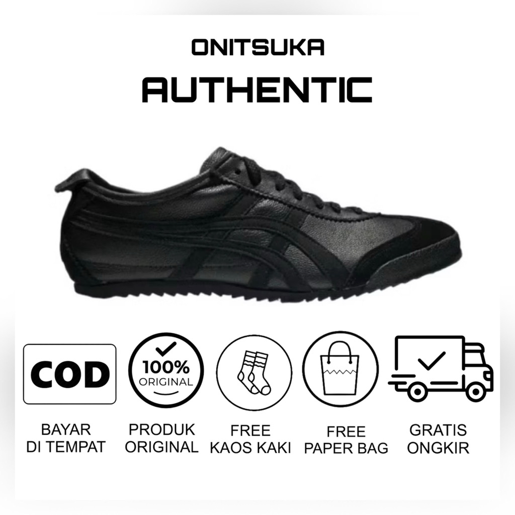 sepatu onitsuka japan full black sepatu pria original