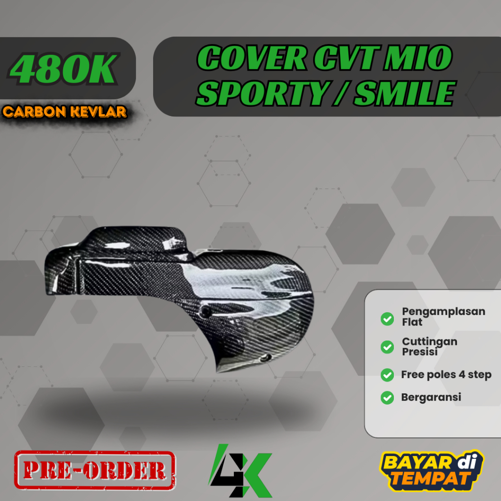 Cover cvt mio Set Mio Sporty / Smile Carbon Kevlar