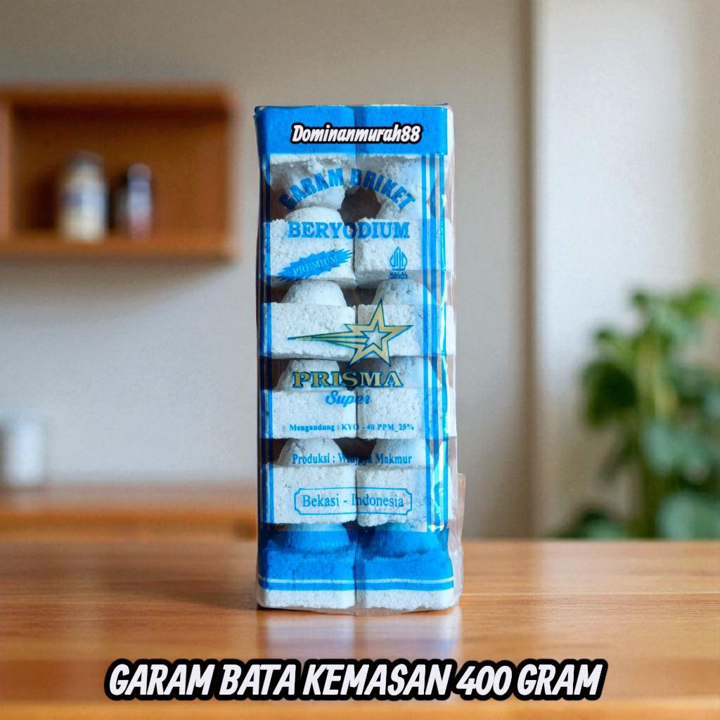 

PRISMA SUPER GARAM BATA 400 GRAM / GARAM BRIKET BERYODIUM / GARAM BALOK