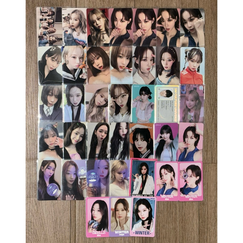 Aespa Photocard Karina Giselle Winter Ningning Girls CTMI My World POTD Life To Shorts Tams Loca Tra