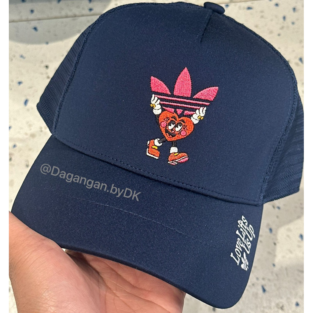 Topi Adidas Trucker Original 100% Biru Navy (Limited)