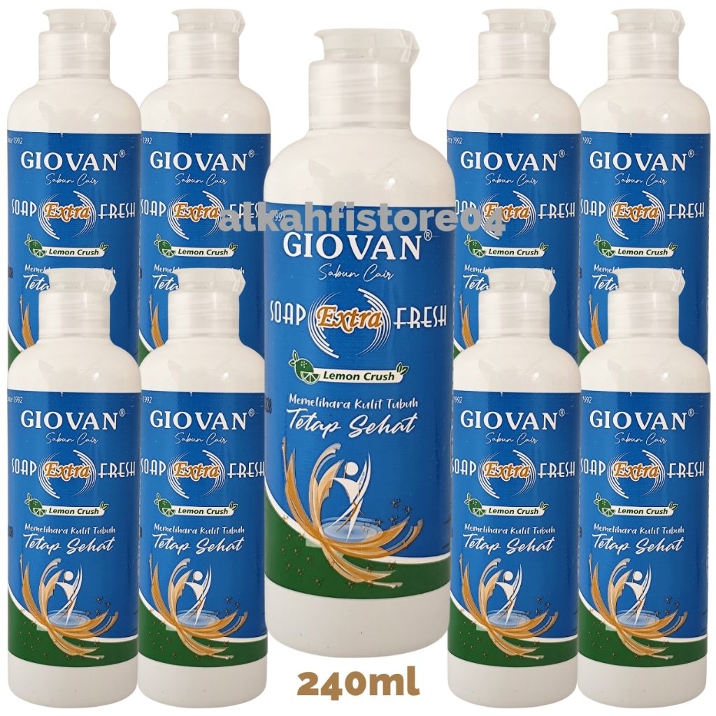 Giovan 240 ml / Giovan Soap Extra Fresh 240 ml / Sabun Biang Keringat / Gatal-gatal