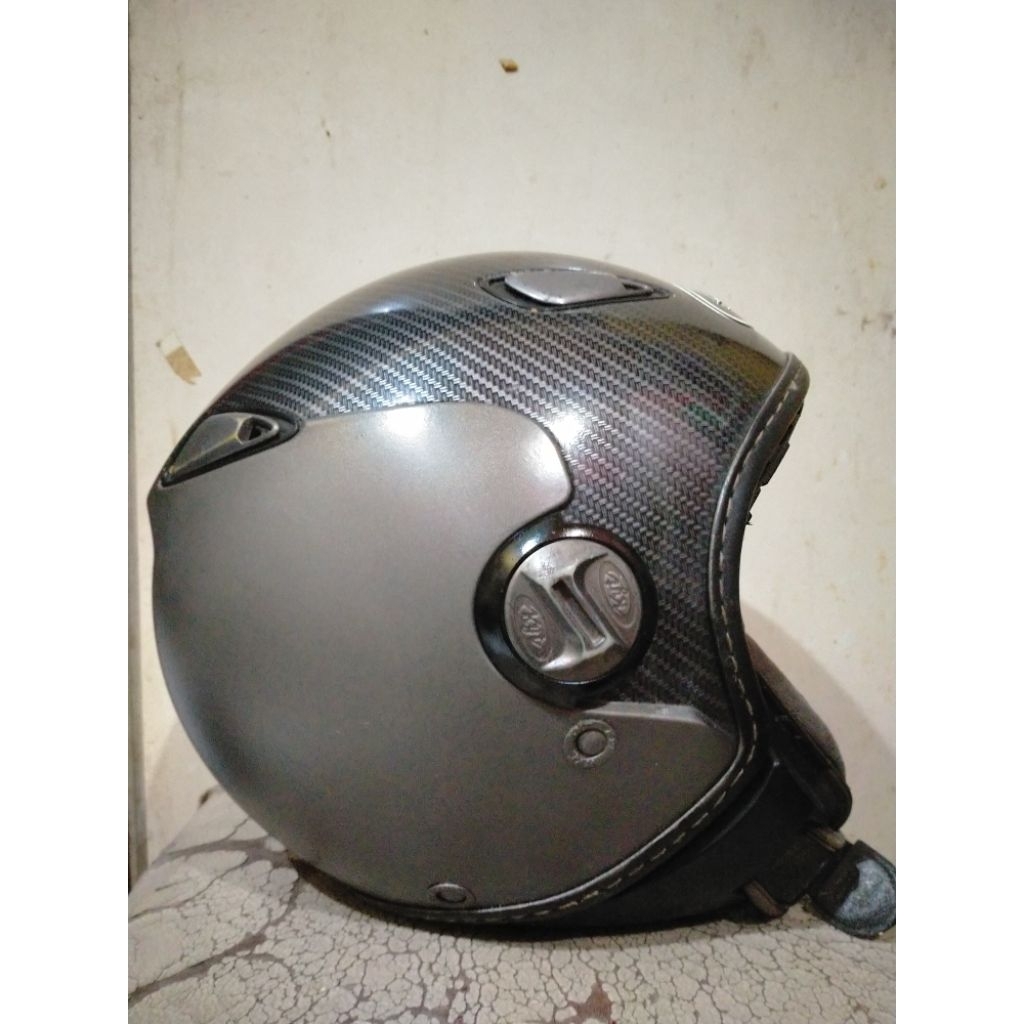 HELM KYT ELSICO SECOND BEKAS (kaca tidak ada) REPAINT ULANG MOTIF CARBON