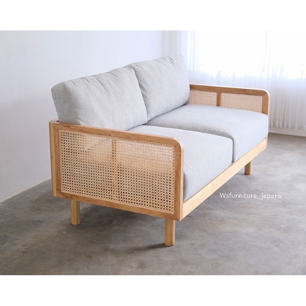 kursi sofa kayu jati sofa bed minimalis rotan