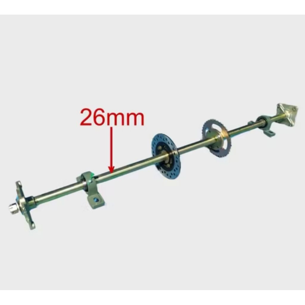 As roda Belakang set panjang 120cm, gokart minijeep buggy