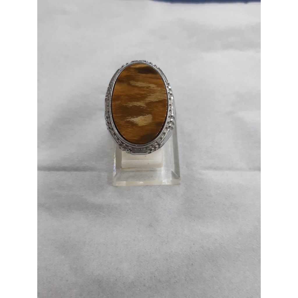 cincin fosil kayu bermotif,ringalpaka