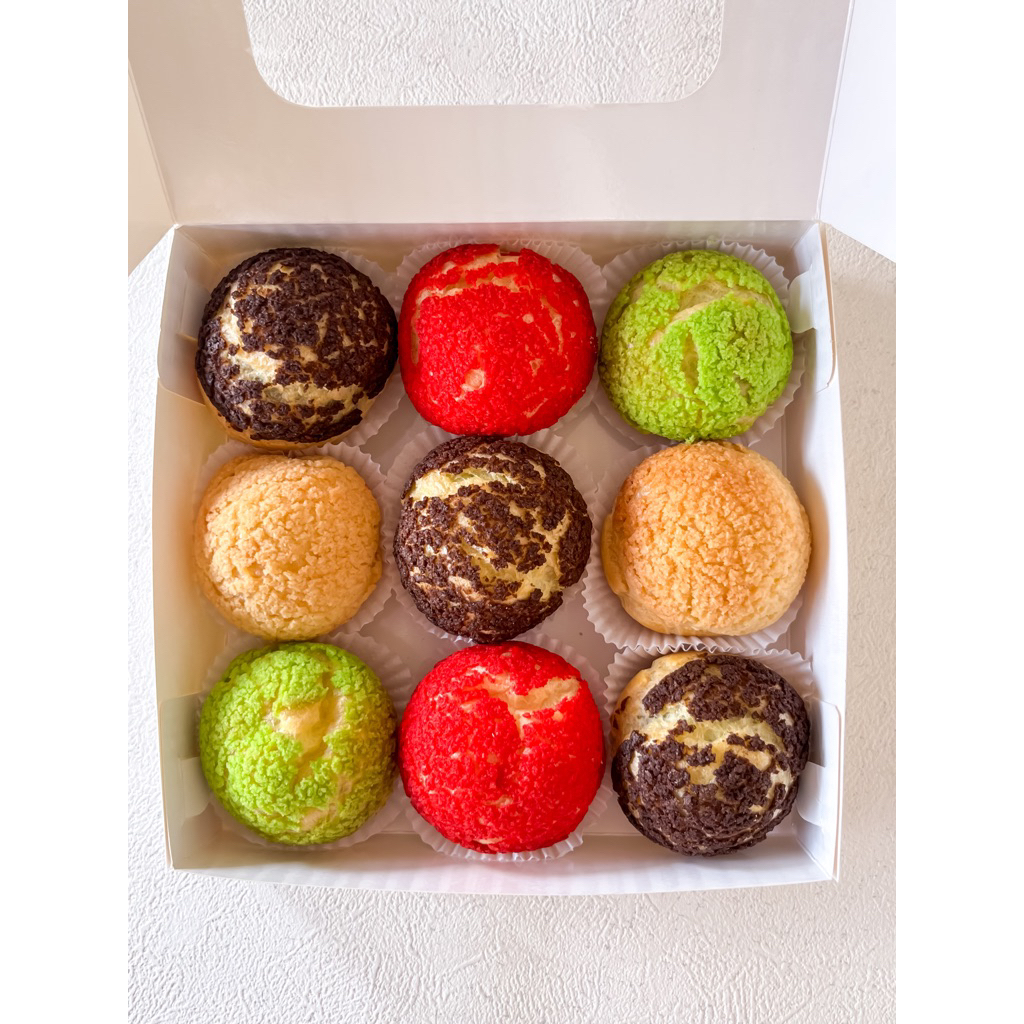 

Choux rasa Matcha dan redvelvet. bisa mix