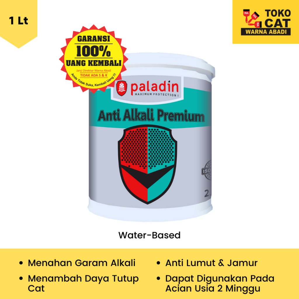 CAT DASAR TEMBOK ALKALI PREMIUM PALADIN 1 LITER