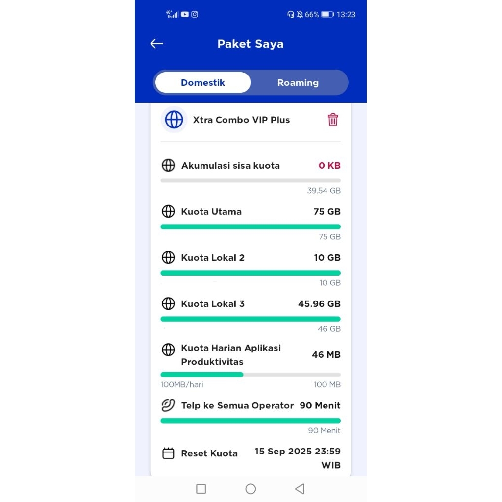 Kartu XL Xtra Combo VIP Plus Diskon 90%