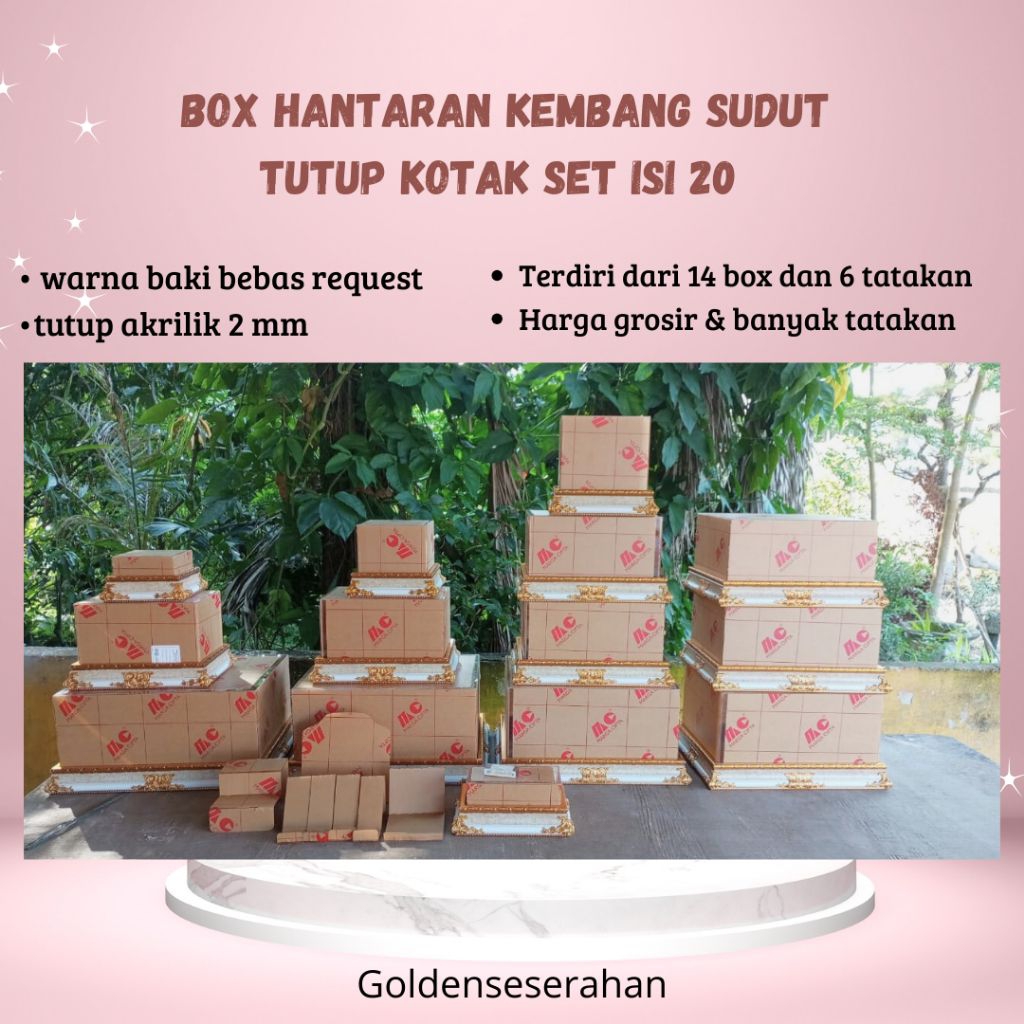 BOX HANTARAN 20 | KEMBANG SUDUT | HANTARAN SESERAHAN PERNIKAHAN TERMURAH