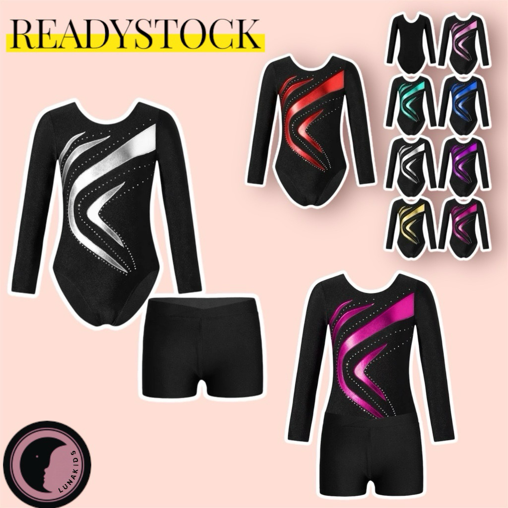 Gymnastic Leotard Baju Senam Gymnastic Anak Leotard READYSTOCK