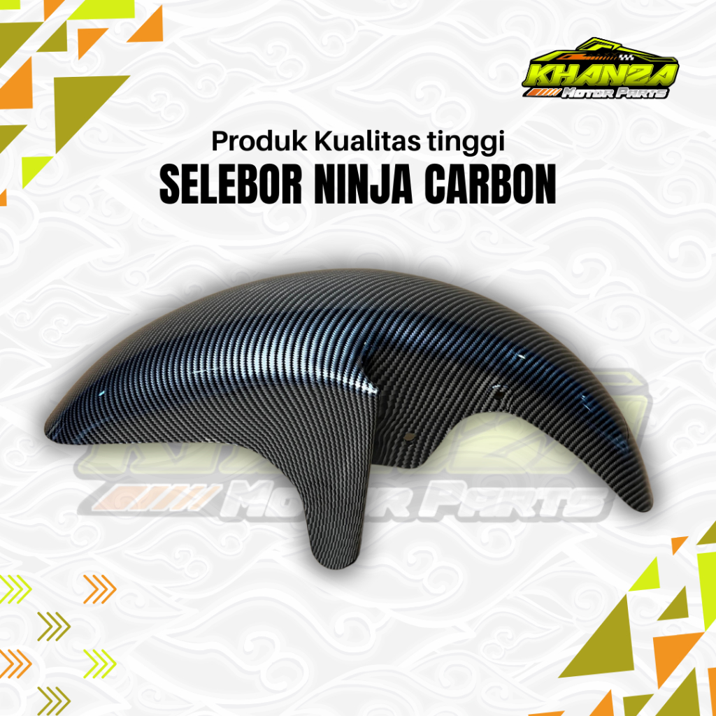 SPAKBOR DEPAN KAWASAKI NINJA RR CARBON KEVLAR SLEBOR SELEBOR DEPAN NINJA RR CARBON KEVLAR